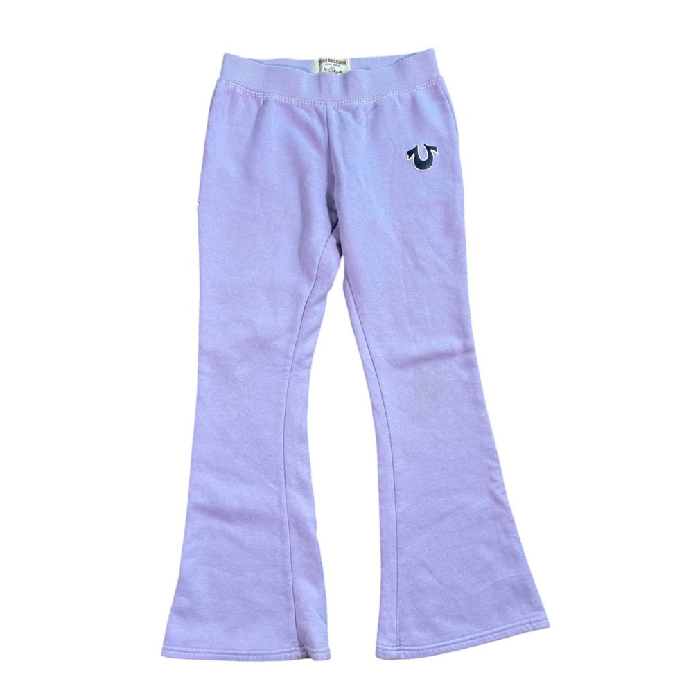 Y2K True Religion Purple Flare Sweatpants Size Small